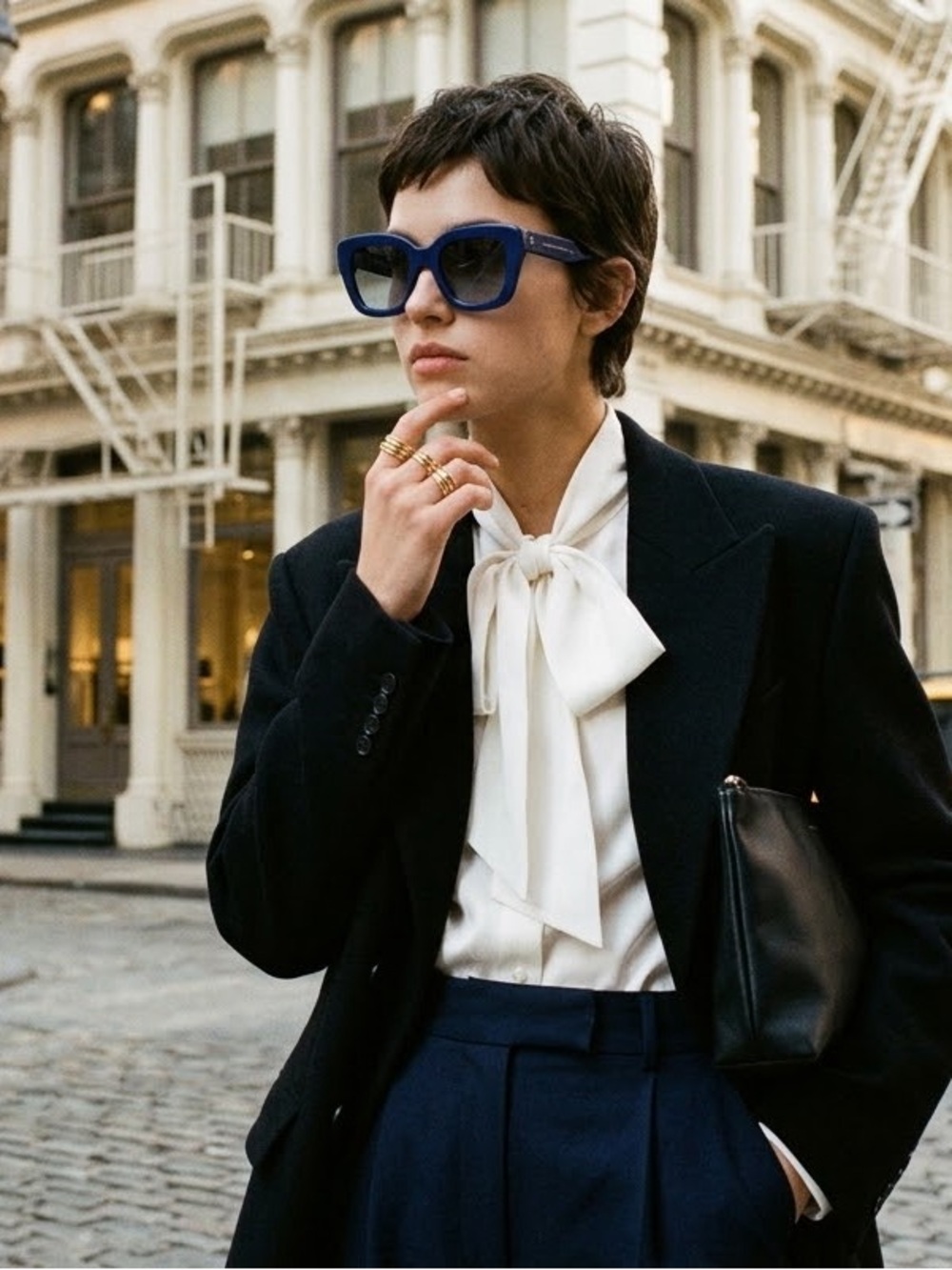Céline Paris Blue Acetate Sunglasses